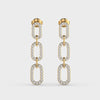 Love for Chains Diamond Drop Earrings