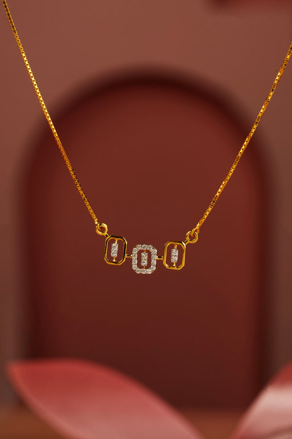 Diamond pendant with chain-3