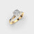 Buy Twisted Curtsy Padma Cut Diamond Ring At Jewelbox