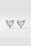 1.5 ct Classic Heart Studs