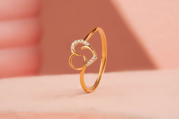 Heart Design Diamond Ring